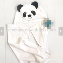 Toalla de bebé con capucha cara animal panda tamaño grande presente personalizado